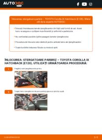 Cum să efectuați înlocuirea: Lamela stergator Toyota Corolla e12 1.6 VVT-i (ZZE121_)