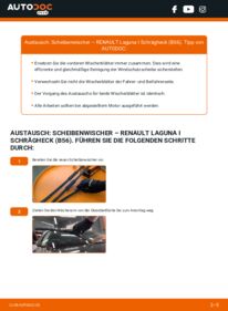 Wie der Wechsel durchführt wird: Scheibenwischer Renault Laguna 1 1.6 16V tauschen