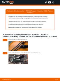 Wie der Austausch bewerkstelligt wird: Scheibenwischer 1.6 16V Renault Laguna 1 Grandtour