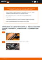 Сome cambiare Tergicristalli posteriore e anteriore RENAULT MEGANE II Box Body / Estate (KM_): manuale online