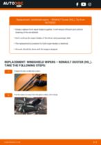 The professional guide to changing the Wiper Blades on your RENAULT DUSTER 2.0