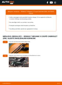 Kako izvesti menjavo: Metlica brisalnika stekel Megane II Coupé-Cabriolet (EM) 1.9 dCi