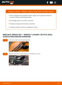 Kako izvesti menjavo: Metlica brisalnika stekel Laguna I Estate (K56) 1.6 16V