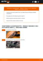 Online käsiraamat Klaasipuhastajad iseseisva asendamise kohta RENAULT MEGANE II Hatchback Van (KM0/2_)