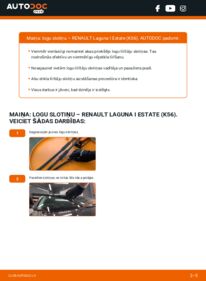 Kā veikt nomaiņu: 1.6 16V Renault Laguna 1 Estate Stikla tīrītāja slotiņa