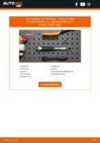 Stap-voor-stap PDF-handleidingen over het veranderen van PEUGEOT 305 II (581M) Compressor, pneumatisch systeem