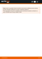 Podrobný PDF tutorial k výmene CITROËN BERLINGO (MF) Spojovacia tyč