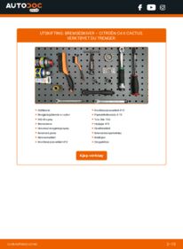 Slik bytter du Bremseskiver 1.6 BlueHDi Citroen C4 Cactus