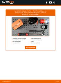 Jak wymienić Filtr oleju Corolla XII Hatchback (E210) 2.0 Hybrid (MZEH12)