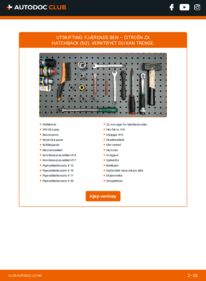 Slik bytter du Støtdemper 1.9 D Сitroën ZX N2