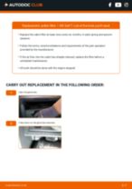 DIY VW change Cabin air filter - online manual pdf
