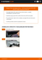 Vodič PDF po korakih za menjavo VW PASSAT (3G2) Filter notranjega prostora
