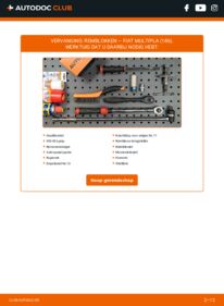 Vervangen: Remblokken 1.6 (186AXC1A, 186BMC1A, 186BXC1A) Fiat Multipla 186