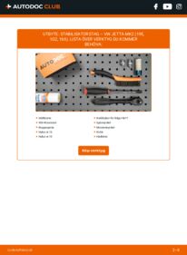 Så byter du Stabilisatorstag på 1.8 Cat VW Jetta 2