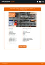 Vodič PDF po korakih za menjavo PEUGEOT 108 Pomožni Cilinder Sklopke