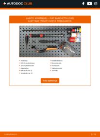Kuinka vaihtaa Koiranluu 1.8 16V Fiat Barchetta 183 -autoon
