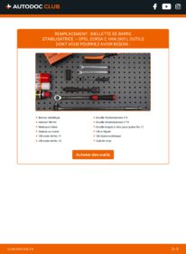 Comment effectuer un remplacement de Biellette De Barre Stabilisatrice 1.3 CDTI 16V (F08, W5L) Opel Corsa C Van