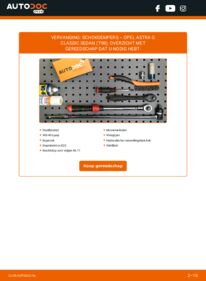 Vervanging uitvoeren: Schokbrekers 1.4 16V (F69) OPEL ASTRA G CLASSIC Saloon (T98)