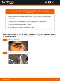 Jak provést výměnu: List stěrače Speedster (E01) 2.2 (R97)