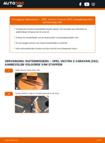 Vervanging uitvoeren: Ruitenwissers 1.9 CDTI (F35) Opel Vectra C Caravan