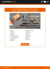 Slik bytter du Bremseskiver 1.4 RENAULT LOGAN I (LS_)