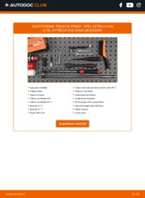 Sostituzione di Pinza Freno Opel Astra H L70 1.7 CDTI (L70)