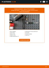 Comment effectuer un remplacement de Biellette De Barre Stabilisatrice 250 (AVV60_, ASV60_) ES XV60