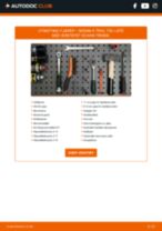 Bytte Alarmkontakt Bremsebeleggslitasje ALFA ROMEO 145: handleiding pdf