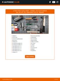 Slik bytter du Hjullager 1.3 i (GE6, GG3, GG6) Honda Jazz 3