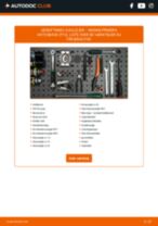 Trin-for-trin PDF-tutorial om skift af NISSAN PRIMERA Hatchback (P12) Hjulleje