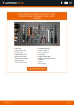 Tiešsaistes rokasgrāmata, kā pašam mainīt Bremžu kluču nodiluma devējs uz MERCEDES-BENZ C-CLASS (W204)