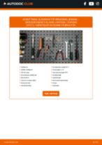 Udskiftning af Slidindikator Bremsebelægning MERCEDES-BENZ E-Klasse Pritsche / Fahrgestell (VF211): manual pdf