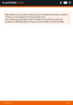 MERCEDES-BENZ S-CLASS (W222, V222, X222) Verschleißanzeige Bremsbeläge: Schrittweises Handbuch im PDF-Format zum Wechsel