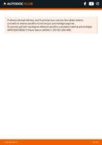 MERCEDES-BENZ E-CLASS (W212) Susidėvėjimo indikatorius, stabdžių trinkelės pakeisti: žinynai pdf