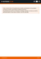 MERCEDES-BENZ C Klase Bremžu kluču nodiluma devējs uzstādīšanas rokasgrāmata