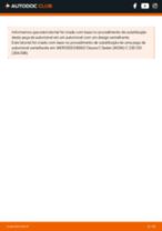 Mudar Contacto avisador desgaste da pastilha de travão MERCEDES-BENZ faça você mesmo - manual online pdf