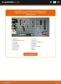 Vervanging uitvoeren: Slijtage Indicator Remblokken 5.4 (199.376) MERCEDES-BENZ SLR (R199)