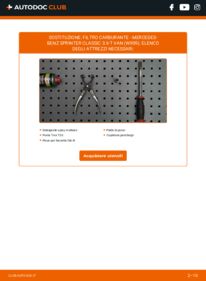 Sostituzione di Filtro Carburante MERCEDES-BENZ SPRINTER CLASSIC 3,5-t Box (909) 311 CDI 2.2 (909.632, 909.633)