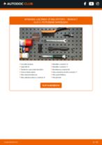 Jak wymienić Drążek wspornik stabilizator tylne i przednie RENAULT CLIO III (BR0/1, CR0/1) - instrukcje online