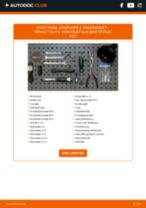 Trin-for-trin PDF-tutorial om skift af RENAULT CLIO III (BR0/1, CR0/1) Vandpumpe + Tandremssæt