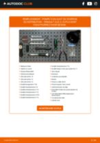 Comment changer Kit de courroie de distribution + pompe à eau RENAULT Kangoo II MPV (FC) - manuel en ligne