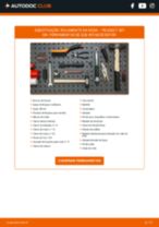 Como mudar e ajustar Kit rolamento roda PEUGEOT 307: tutorial pdf