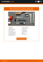 Tiešsaistes rokasgrāmata, kā pašam mainīt Stūres šķērsstiepņa uzgalis uz RENAULT Twingo II Kasten / Schrägheck (CNO_)