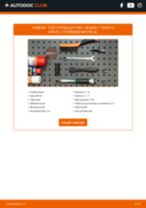 Jak vyměnit přední a zadní Spojovací tyč stabilizátoru RENAULT TRAFIC II Box (FL) - manuály online