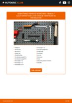 Trin-for-trin PDF-tutorial om skift af RENAULT CLIO Grandtour (KR0/1_) Bærearm