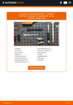 PEUGEOT PARTNER Combispace (5F) Spurstangenkopf: Schrittweises Handbuch im PDF-Format zum Wechsel