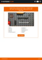 Den professionelle guide til udskiftning af Bremseklodser på din PEUGEOT 308 SW I Kasten / Kombi (4E_) 1.6 HDi