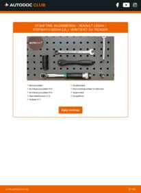 Slik bytter du Kileribberem 1.6 Flex (L8A6) Logan II