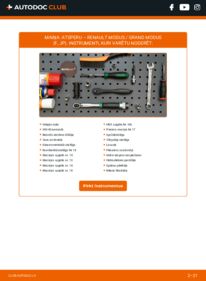 Kā veikt nomaiņu: 1.2 RENAULT MODUS / GRAND MODUS (F/JP0_) Piekare