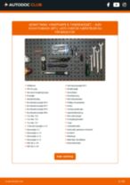 Trin-for-trin PDF-tutorial om skift af AUDI A3 (8P1) Vandpumpe + Tandremssæt